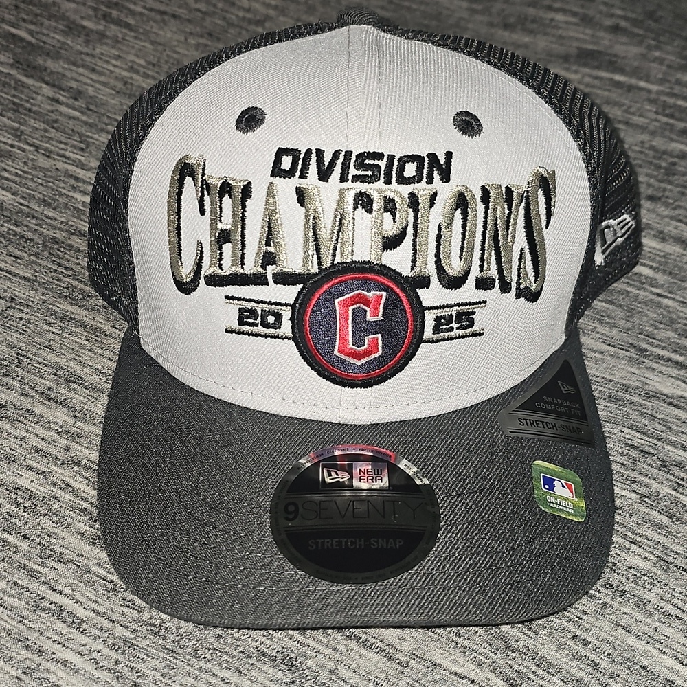 Cleveland Guardians New Era Division Champions Snapback Mesh Cap New - Picture 9 of 9